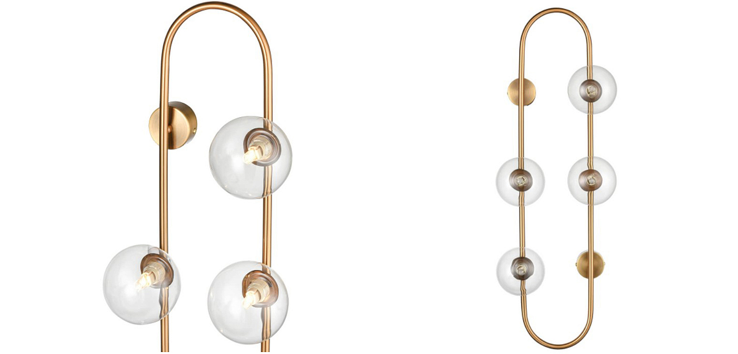 Бра HOOP WALL Lamp Gold Transparent 4 Бра HOOP WALL Lamp Gold Transparent 4 - Loft-Concept в Тюмени