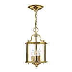 Подвесной светильник с прозрачным стеклянным цилиндрическим плафоном в классическом стиле на цепи Hinkley варинант исполнения - 13 | Loft Concept в Тюмени