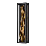 Бра в прямоугольной черной рамке с декором в виде ветвей в золотой отделке Hinkley варинант исполнения - 1 | Loft Concept в Тюмени