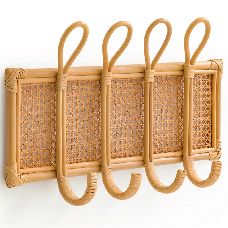 Настенная вешалка из ротанга Wila Wall Hanger M Бежевый Настенная вешалка из ротанга Wila Wall Hanger M Бежевый в Тюмени | Loft Concept