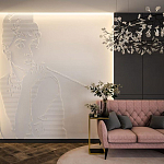 Барельеф AUDREY HEPBURN варинант исполнения - 1 | Loft Concept в Тюмени