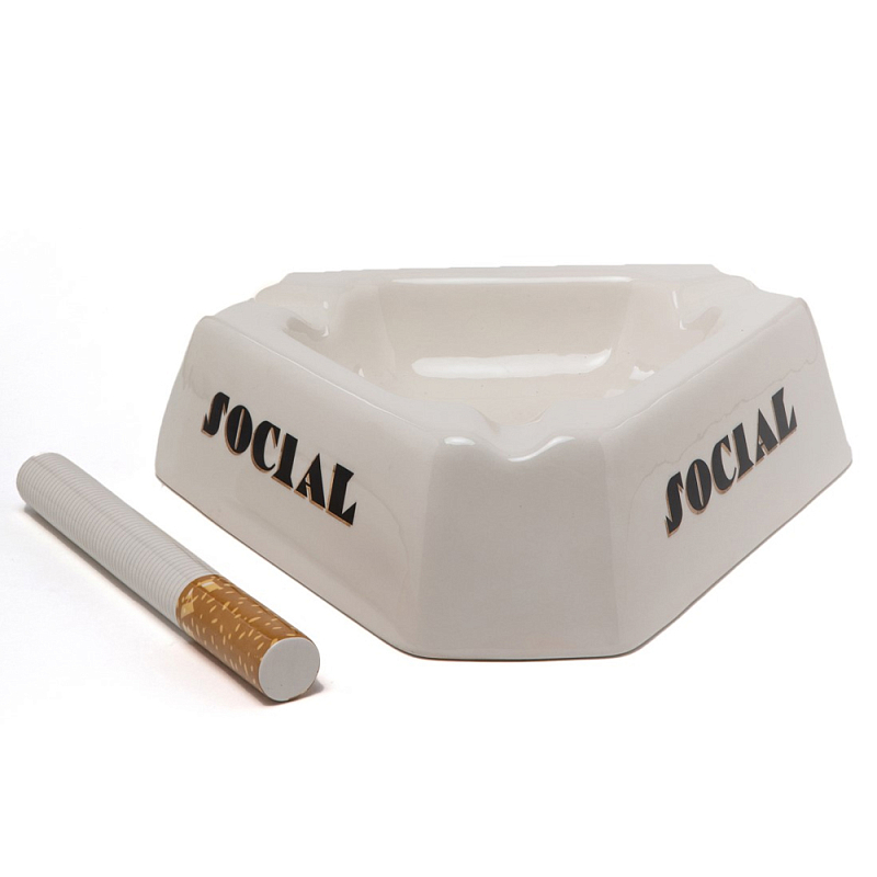 Блюдо Seletti Social Smoker Белый Черный Блюдо Seletti Social Smoker Белый Черный в Тюмени | Loft Concept
