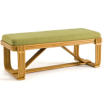 Скамья из ротанга с подушкой Mattia Rattan Bench варинант исполнения - 1 | Loft Concept в Тюмени