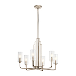  Люстра с прозрачными рифлеными цилиндрическими плафонами Kichler варинант исполнения - 22 | Loft Concept в Тюмени