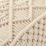 Чехол на подушку с макраме бежевого цвета Macrame варинант исполнения - 2 | Loft Concept в Тюмени