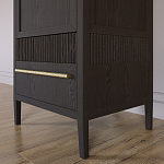 Узкий Шкаф Primo с 2 выдвижными ящиками Темный орех варинант исполнения - 4 | Loft Concept в Тюмени