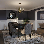 Люстра цвета латунь с 6-ю лампами в форме свечей в классическом стиле Hinkley варинант исполнения - 8 | Loft Concept в Тюмени