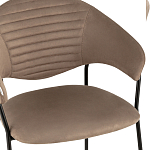 Коричневый стул с обивкой из искусственной замши Alexis варинант исполнения - 6 | Loft Concept в Тюмени