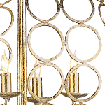 Люстра в форме шара с рядами из колец Million Rings варинант исполнения - 1 | Loft Concept в Тюмени