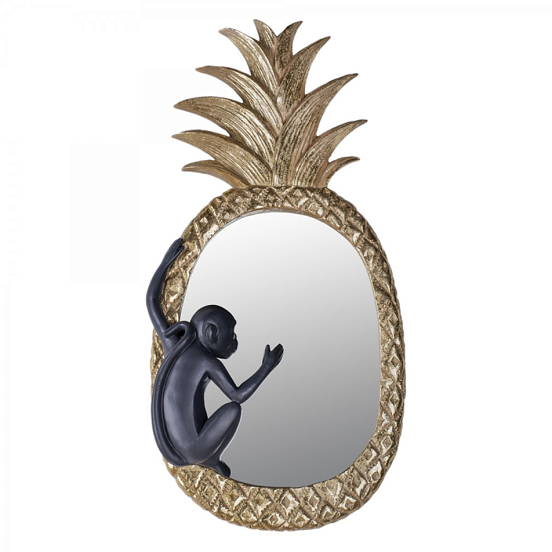 Зеркало Monkey Mirror Золотой Черный Зеркало Monkey Mirror Золотой Черный в Тюмени | Loft Concept