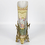 Фарфоровая ваза с бронзовыми элементами Eden Garden варинант исполнения - 6 | Loft Concept в Тюмени