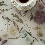 Круглый журнальный столик со столешницей из эпоксидной смолы Epoxy Resin Flowers Coffee Table варинант исполнения - 11 | Loft Concept в Тюмени