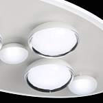 Потолочный светильник овальной формы белого цвета с 7-ю лампами Lunar Pebbles варинант исполнения - 8 | Loft Concept в Тюмени