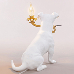 Настольная лампа в виде щенка Puppy White Table Lamp варинант исполнения - 3 | Loft Concept в Тюмени