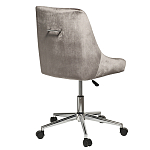 Кресло офисное с обивкой из серого велюра Stylish Velor Office Chair варинант исполнения - 1 | Loft Concept в Тюмени