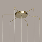 Люстра с 7-ю плафонами из прозрачного стекла в форме шара Orb Cascade  варинант исполнения - 13 | Loft Concept в Тюмени