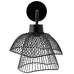 Бра с сетчатым металлическим абажуром Black Mesh Lampshade варинант исполнения - 2 | Loft Concept в Тюмени