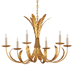 Люстра золотая с декором в виде перьев Bunch of Feathers варинант исполнения - 3 | Loft Concept в Тюмени