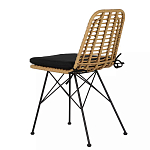Стул с ротанговым плетением Wicker Stool без подлокотников варинант исполнения - 3 | Loft Concept в Тюмени