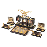 Настольный письменный набор из яшмы и долерита с декором Двуглавый орел Manager Organizer варинант исполнения - 2 | Loft Concept в Тюмени