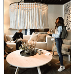 Люстра белая плетеная с кисточками Boho Tassel Chandelier варинант исполнения - 2 | Loft Concept в Тюмени