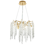Люстра с декором в виде ветвей с хрустальными подвесками Fairytree Gold Crystal Chandelier 6 варинант исполнения - 2 | Loft Concept в Тюмени