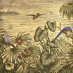 Обои ручная роспись Le Brésil Amarelo Deep Rich Gold варинант исполнения - 3 | Loft Concept в Тюмени