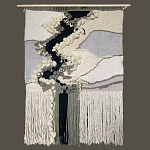 Панно ручная работа Черно-Белый Природный Орнамент  варинант исполнения - 4 | Loft Concept в Тюмени