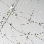 Люстра подвесная с тонкой металлической конструкцией цвета хром Quasar варинант исполнения - 4 | Loft Concept в Тюмени