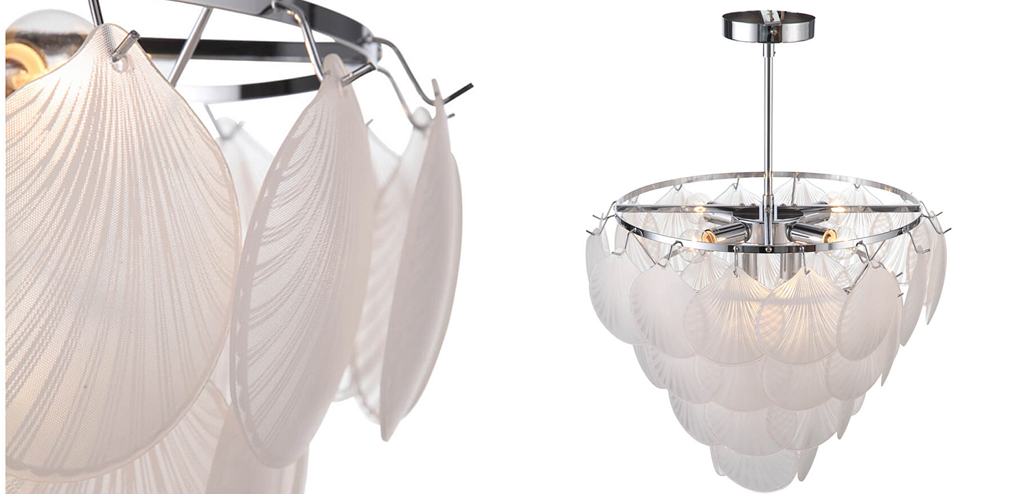 Люстра Glass Shells Suspension Chandelier Люстра Glass Shells Suspension Chandelier - Loft-Concept в Тюмени