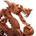 Панно из дерева дракон Panel With Animals варинант исполнения - 2 | Loft Concept в Тюмени
