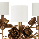 Люстра с каркасом в виде цветков розы и тканевыми абажурами Flowers and Fox Roses варинант исполнения - 2 | Loft Concept в Тюмени