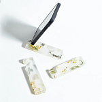 Подставка для телефона из эпоксидной смолы с цветами розовая Epoxy Flowers Phone Stand Pink варинант исполнения - 2 | Loft Concept в Тюмени