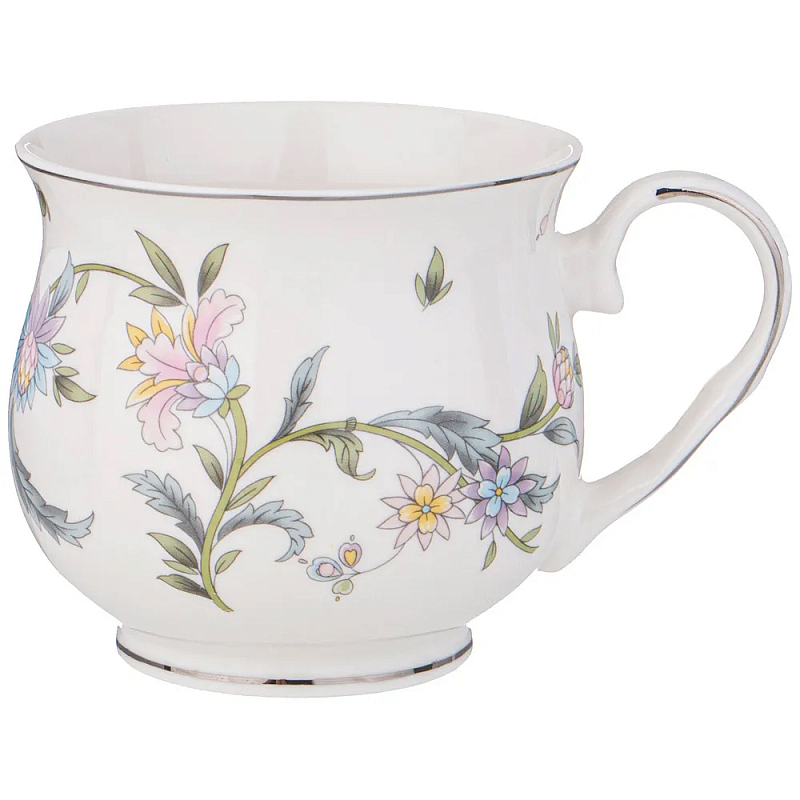 Кружка из фарфора с цветочным принтом 480 мл Tea Flower Set Мульти Кружка из фарфора с цветочным принтом 480 мл Tea Flower Set Мульти в Тюмени | Loft Concept