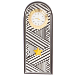 Часы подарочные настольные в виде погона Генерала из натурального камня Змеевик Silver Military Clock варинант исполнения - 4 | Loft Concept в Тюмени