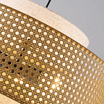 Подвесной светильник с декоративным поясом из плетеного бамбука Biuloggicu варинант исполнения - 5 | Loft Concept в Тюмени