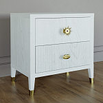 Тумба прикроватная с двумя ящиками Elsa Dreams White варинант исполнения - 1 | Loft Concept в Тюмени