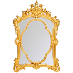 Зеркало с ажурной раме золотого цвета Classic Ornament Mirror варинант исполнения - 1 | Loft Concept в Тюмени