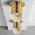 Потолочный светильник светодиодный с плафоном из натурального камня Purgatory варинант исполнения - 3 | Loft Concept в Тюмени