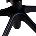 Стул с мягкой синей обивкой из велюра и подъемно-поворотным механизмом на черных колесиках Harper Blue варинант исполнения - 6 | Loft Concept в Тюмени