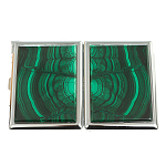 Портсигар на 10 сигарет с газовой зажигалкой из натурального камня Малахит Stone Cigarettes Cases варинант исполнения - 4 | Loft Concept в Тюмени