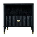 Прикроватная тумбочка с полкой Elsa Dreams Black варинант исполнения - 6 | Loft Concept в Тюмени