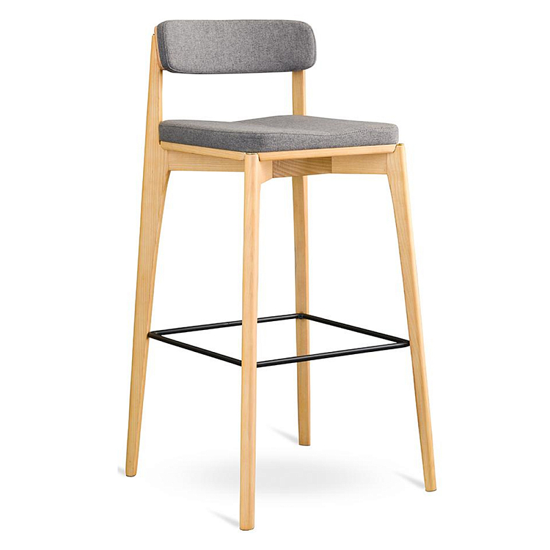 Барный стул из массива ясеня Elegant Ash Shape Ясень Серый Бежевый Барный стул из массива ясеня Elegant Ash Shape Ясень Серый Бежевый в Тюмени | Loft Concept