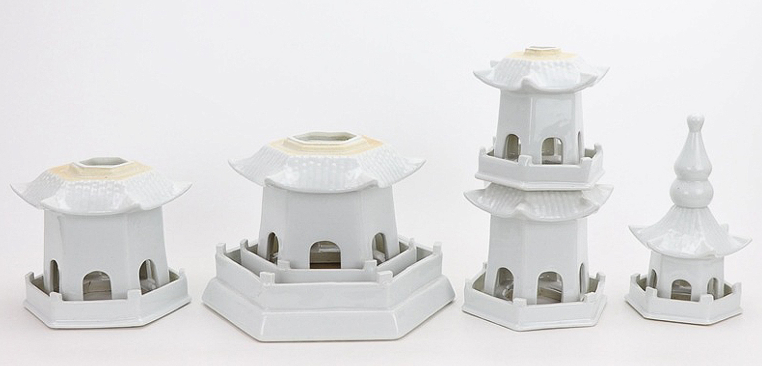 Статуэтка Ceramic Pagoda white Статуэтка Ceramic Pagoda white - Loft-Concept в Тюмени