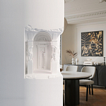 Встраиваемый в стену гипсовый светильник под покраску с колоннами и арками в античном стиле Antiquity Athena варинант исполнения - 15 | Loft Concept в Тюмени