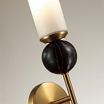 Бра с цилиндрическим матовым плафоном и шаром из камня на металлическом основании Orb Essence варинант исполнения - 3 | Loft Concept в Тюмени