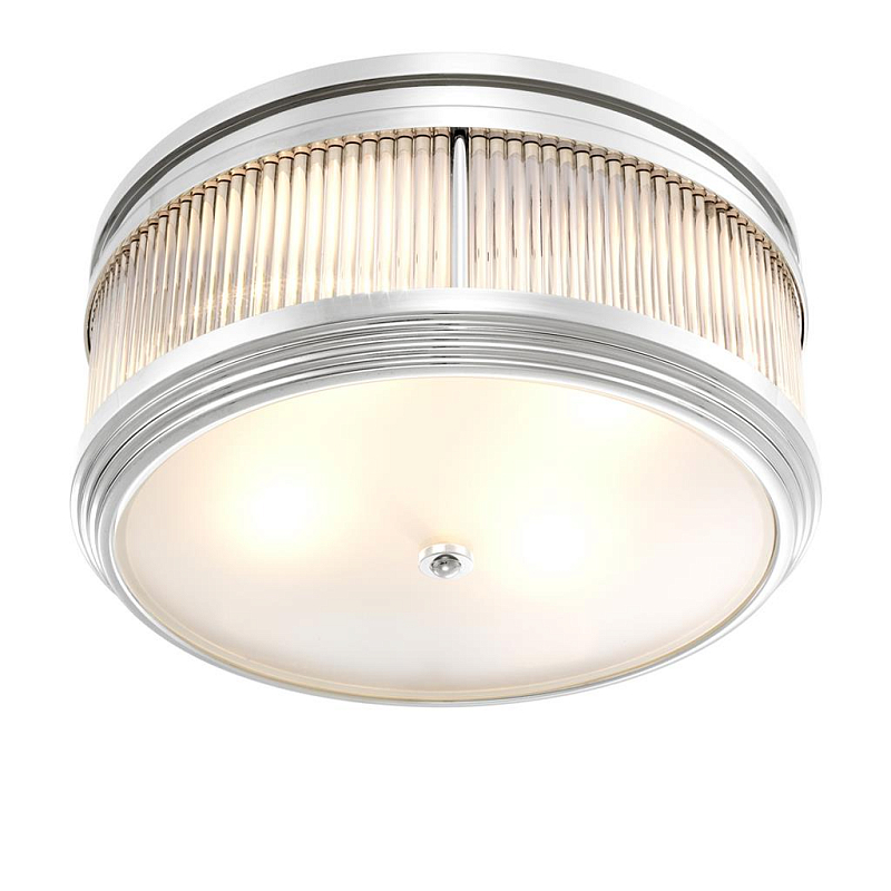 Потолочный светильник Ceiling Lamp Rousseau Nickel Никель Прозрачное Стекло Потолочный светильник Ceiling Lamp Rousseau Nickel Никель Прозрачное Стекло в Тюмени | Loft Concept