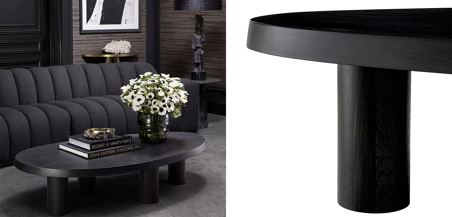 Кофейный стол Eichholtz Coffee Table Prelude Black Кофейный стол Eichholtz Coffee Table Prelude Black - Loft-Concept в Тюмени