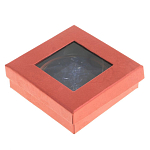 Зеркало карманное круглое двухстороннее из натурального камня Содалит в подарочной упаковке Gold Stone Mirrors варинант исполнения - 4 | Loft Concept в Тюмени