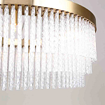 Люстра подвесная со стеклянными подвесками в виде перекрученных трубочек Nembus варинант исполнения - 4 | Loft Concept в Тюмени